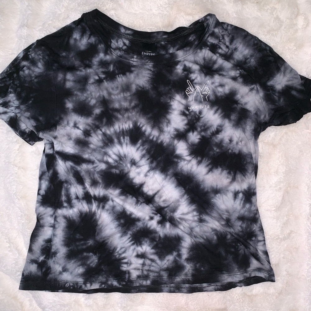 Empyre Black and White Tie-Dye “Whatever” SM Tee